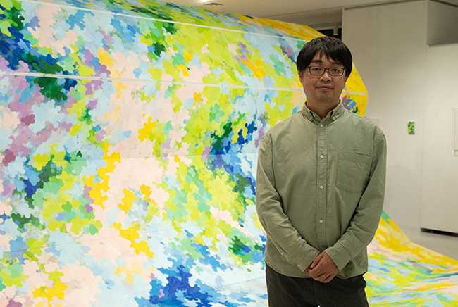 内海聖史 Bukamura gallery 8/会場にて