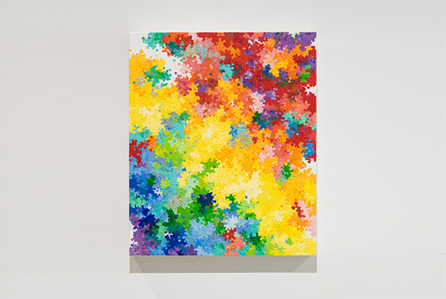 内海聖史展 flapping painting 会場の様子